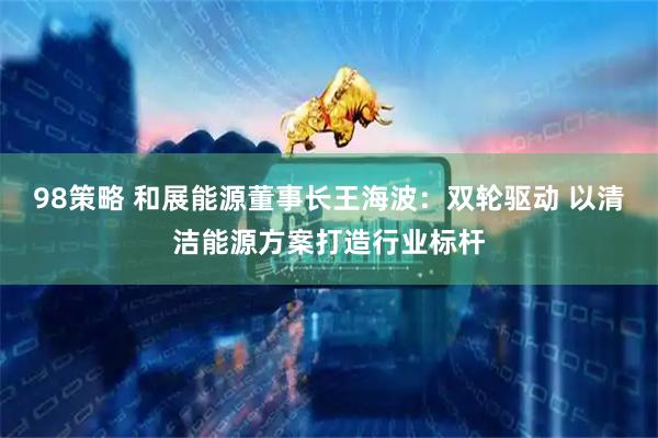98策略 和展能源董事长王海波：双轮驱动 以清洁能源方案打造行业标杆