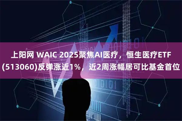 上阳网 WAIC 2025聚焦AI医疗，恒生医疗ETF(513060)反弹涨近1%，近2周涨幅居可比基金首位